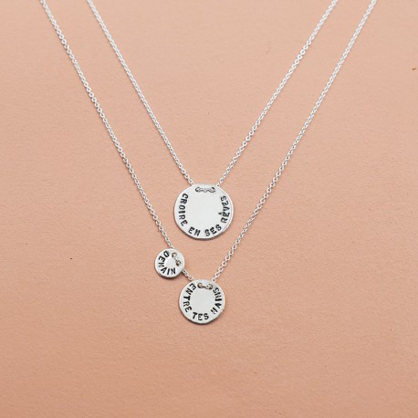Les pensées pendentif 13, 9 et 6 mm