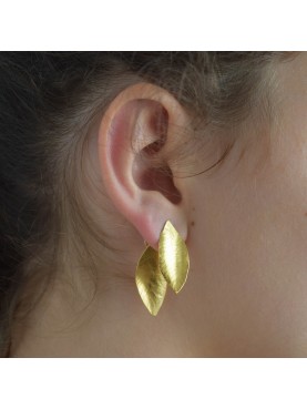 Boucles d'oreille feuilles dansantes
